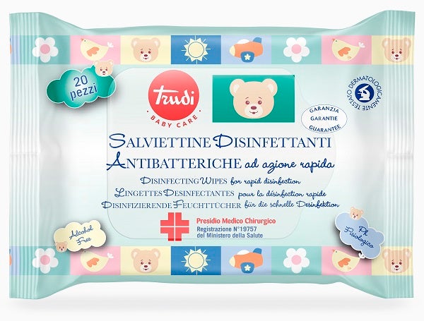 Trudi baby c salviette disinfettante 20 pezzi