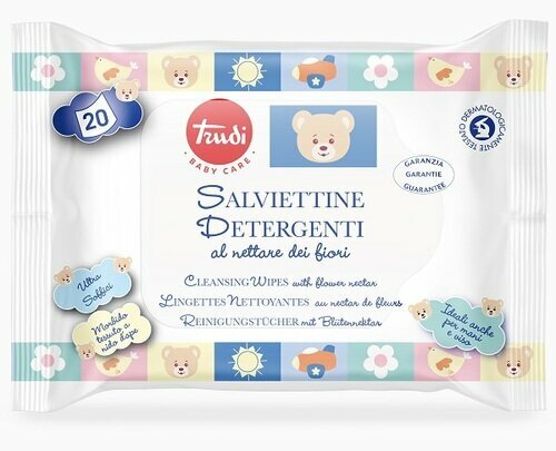 Trudi baby care salviettina detergente 20 pezzi