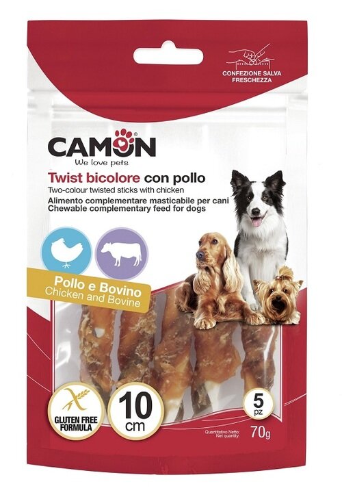 Twist bicolore con pollo 10 cm 70/80 g