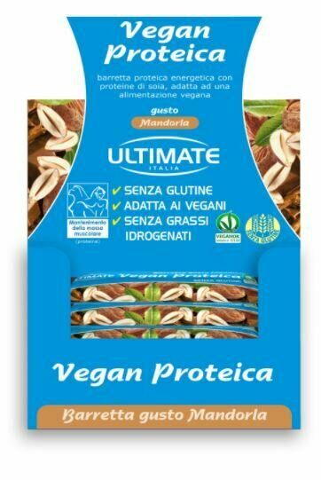 Ultimate barretta vegan proteica mandorla 24 x 40 g