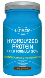 Ultimate hydrolized protein gold formula 90% gusto cacao 800 g senza glutine