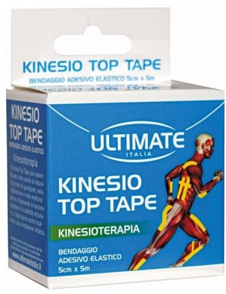 Ultimate kinesio top tape bendaggio adesivo elastico fucsia 5cmx5m