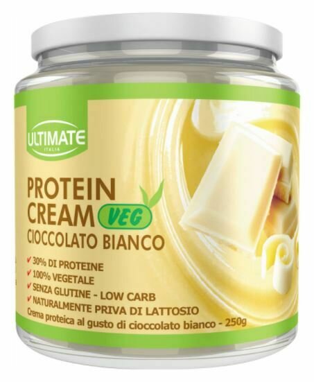 Ultimate protein cream vegetale cioccolato bianco 250 g