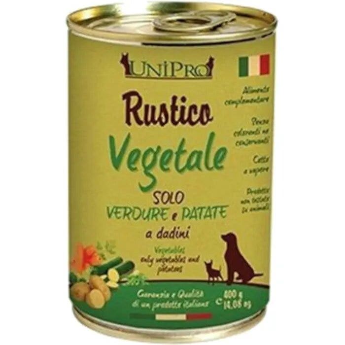 Unipro rustico cibo umido vegetale per cani barattolo 400g