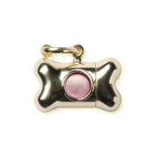 United pets bon tonico nano collezione chrome colore oro porta sacchettini igienici
