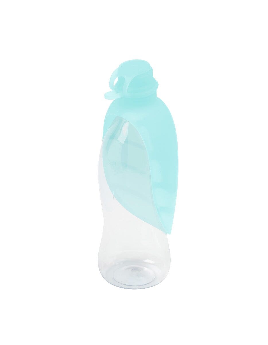 United pets leaf dispenser acqua da viaggio silicone colore verde acqua per cani