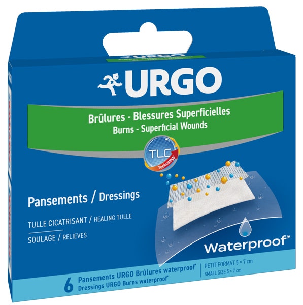 Urgo ustioni superf wp 5x7 6 pezzi