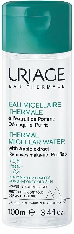 Uriage eau micellaire thermale pelli miste grasse flacone 100 ml