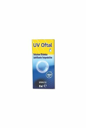 Uv oftal soluzione oftalmica lubrificante fotoprotettiva 10ml