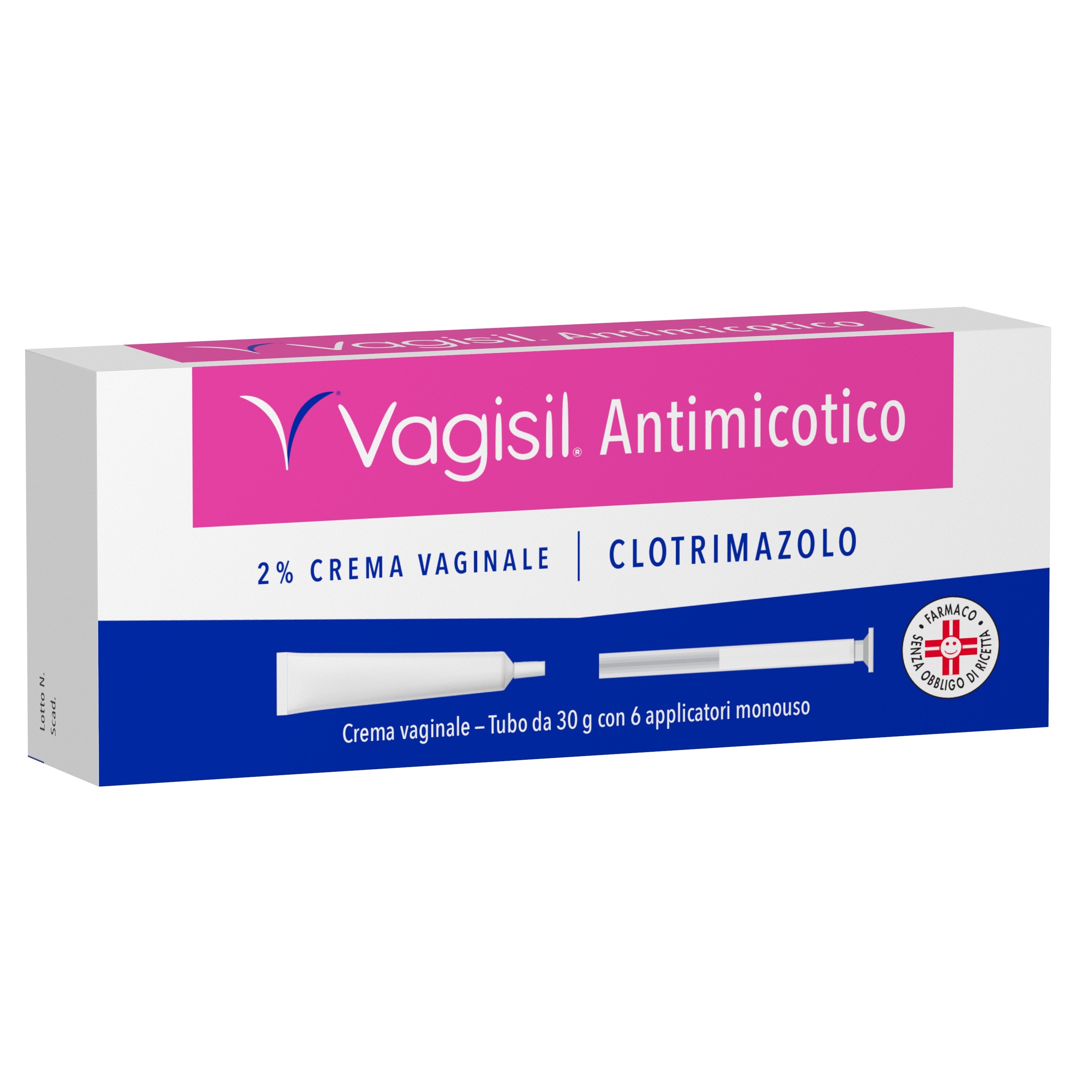 Vagisil antimicotico 2% crema vaginale 1 tubo in al da 30 g con 6 applicatori monouso