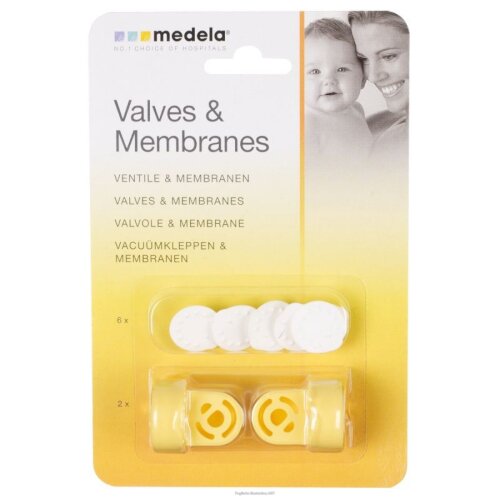 Valvole e membrane blister 2 valvole 6 membrane