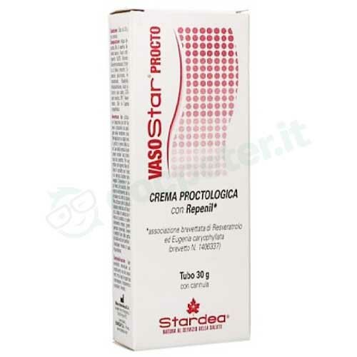 Vasostar crema proctologica tubo 30 g