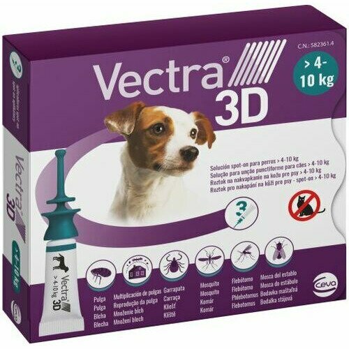 Vectra 3D Spot-on 3 Pipette 1,6 ml cani da 4 a 10 kg
