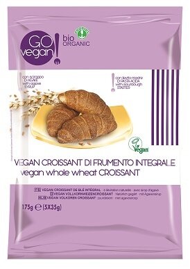 Vegan croissant frumento integrale senza uova 5 x 35 g