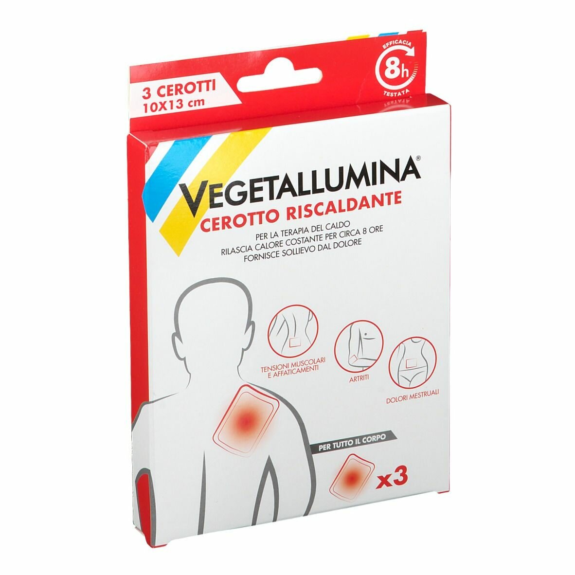 Vegetallumina cerotto riscaldante 3 pezzi
