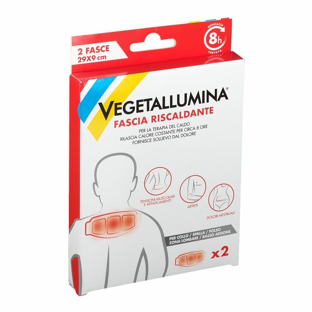 Vegetallumina fascia riscaldante 2 pezzi