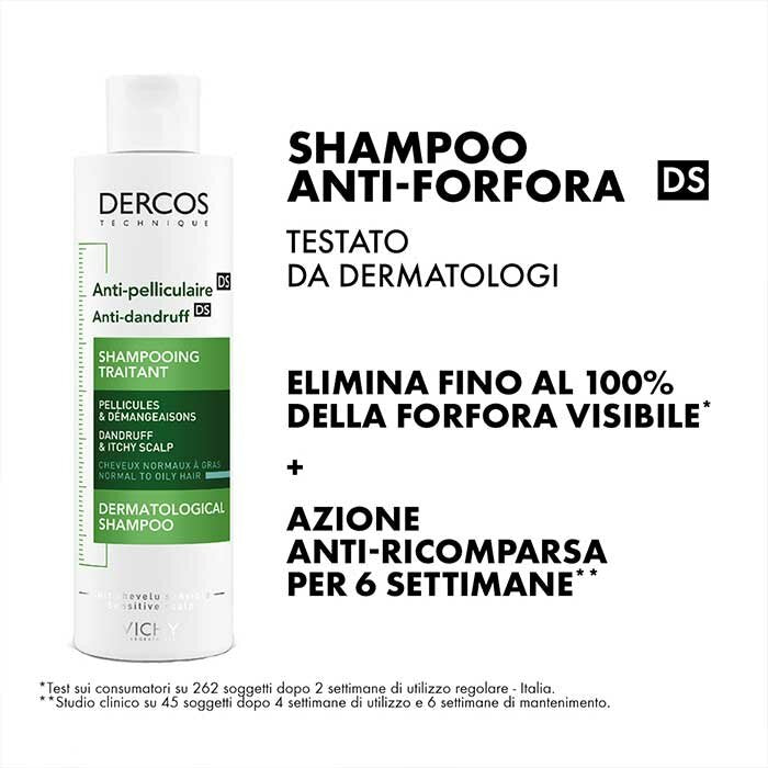 Vichy Dercos Shampoo Antiforfora Capelli Normali a Grassi 200 ml
