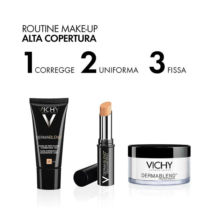 Vichy Dermablend Fondotinta Correttore Fluido 25 Nude 30 ml