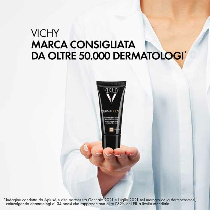 Vichy Dermablend Fondotinta Correttore Fluido 25 Nude 30 ml