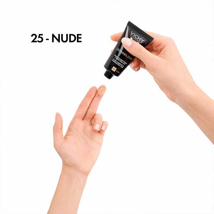 Vichy Dermablend Fondotinta Correttore Fluido 25 Nude 30 ml