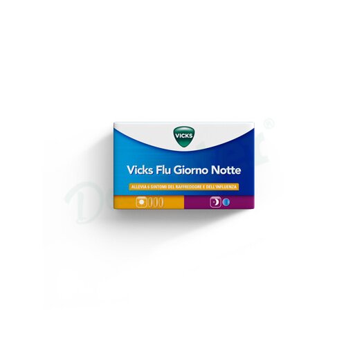 Vicks flu giorno notte 12 compresse giorno + 4 compresse notte