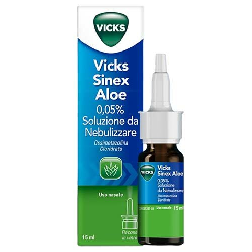 Vicks Sinex Spray Nasale  Aloe 0,05% Decongestionante 15 ml