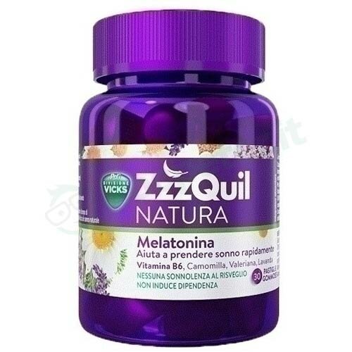 Vicks ZzzQuill Natura Coadiuvante Sonno 30 pastiglie gommose