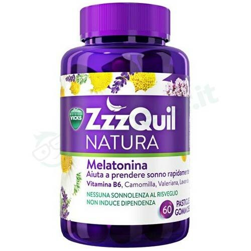 Vicks ZzzQuill Natura Coadiuvante Sonno 60 pastiglie gommose