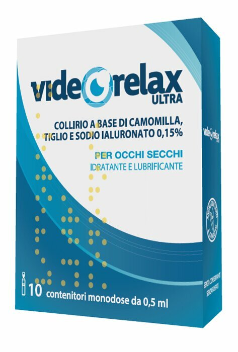 Videorelax Ultra Soluzione Oftalmica per Occhi Secchi 10 flaconi monodose