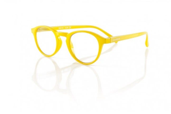 Vintage full yellow occhiali da vista + 3,00 diottria 1 paio