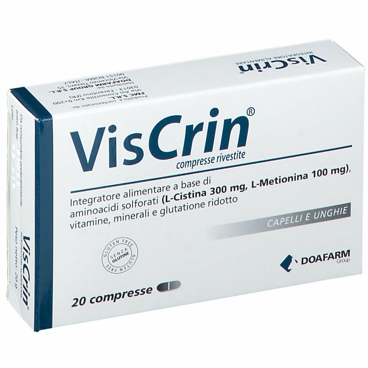Viscrin Integratore unghie e capelli 20 compresse