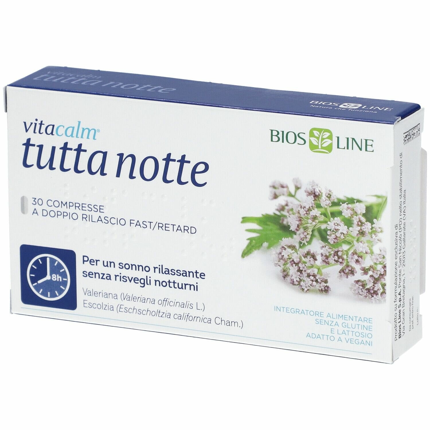 Vitacalm tutta notte fast/retard 30 compresse