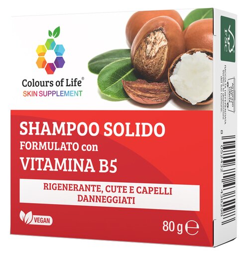 Vitamina b5 shampoo solido 80 g colours of life