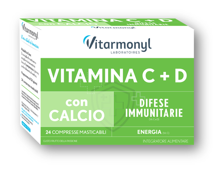Vitamina c+d 24 compresse masticabili