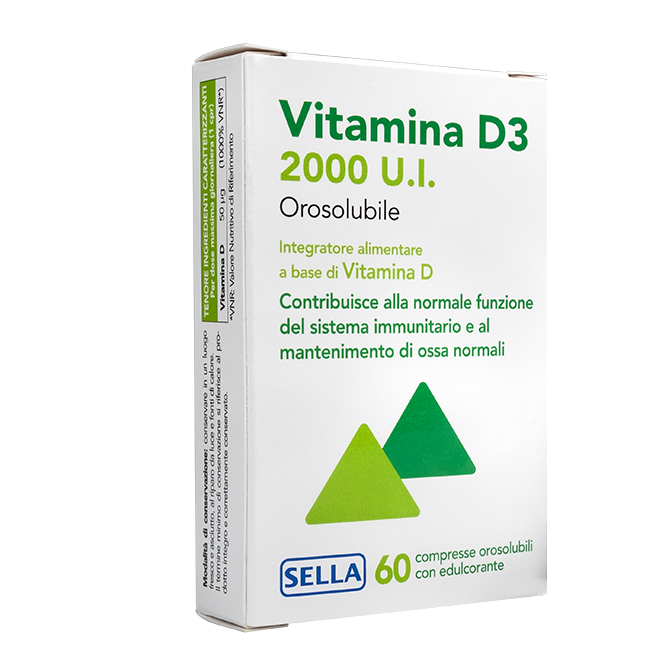 Vitamina d3 2000ui orosolubile 60cpr