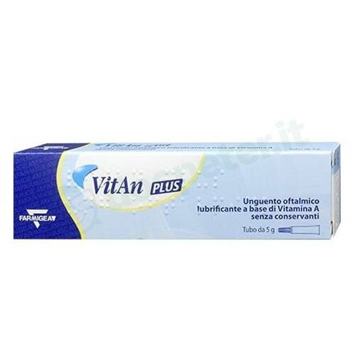 Vitan plus unguento oftalmico lubrificante occhio secco 5 g 