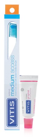 Vitis spazzolino medium access + vitis dentrifricio gingival15 ml