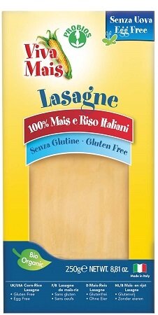 Viva mais lasagne di mais e riso 250 g senza uova