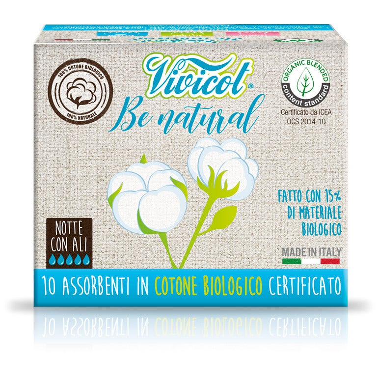 Vivicot be naturale ali notte 10 pezzi