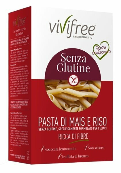 Vivifree mezze penne mais/riso fib 500 g