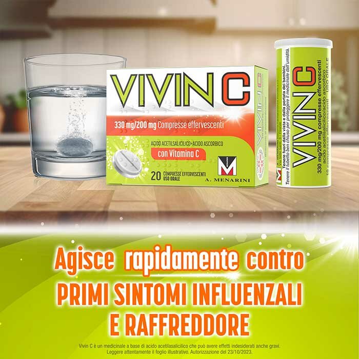 Vivin C 20 compresse effervescenti - 330 mg + 200 mg