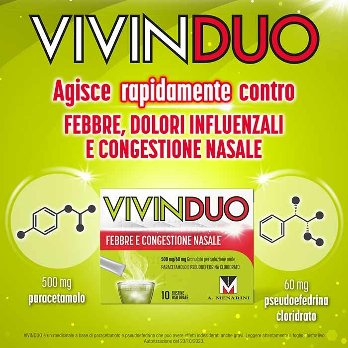  VivinDuo Febbre e Congestione Nasale 10 bustine