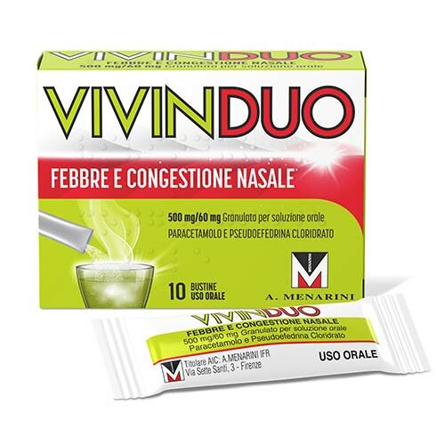  VivinDuo Febbre e Congestione Nasale 10 bustine