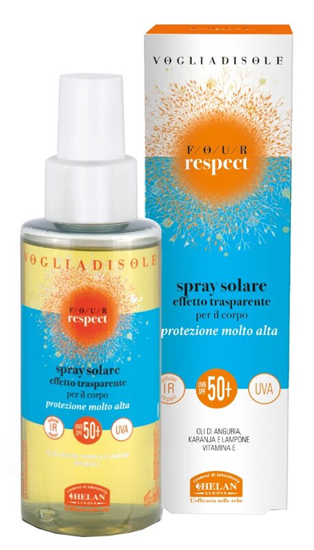 Voglia sole respect spray solare effetto trasparente spf5+ 150 ml
