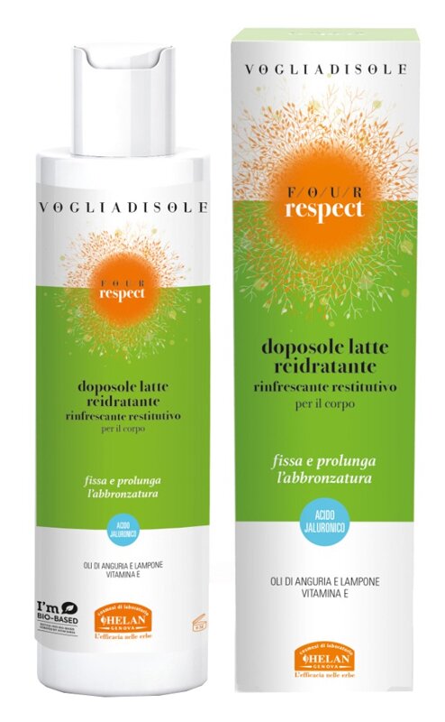 Vogliadisole respect latte soluzione doposole restitutivo calmante 200 ml
