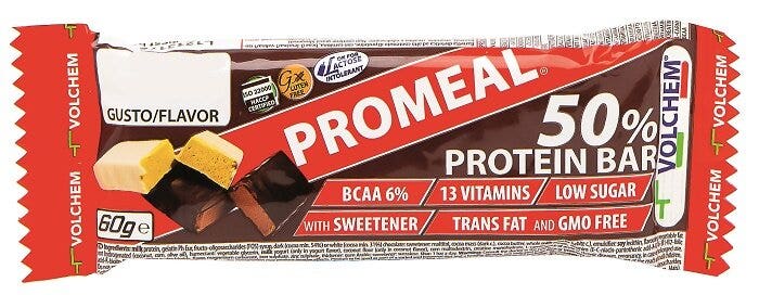 Volchem promeal protein 50% barretta proteica gusto banana 60g