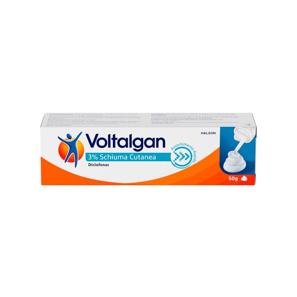 Voltagan schiuma cutanea 50 g 3%