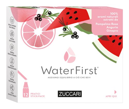 Water first pompelmo rosa-anguria-ginepro 12 stick pack
