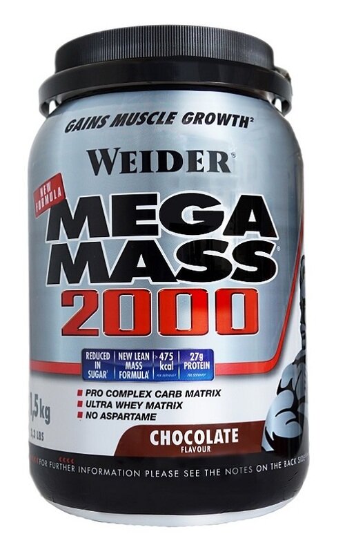 Weider super mega massaggio 2000 cioccolato 1,5 kg