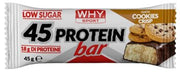 Whysport 45 protein bar cookies crisp 45 g